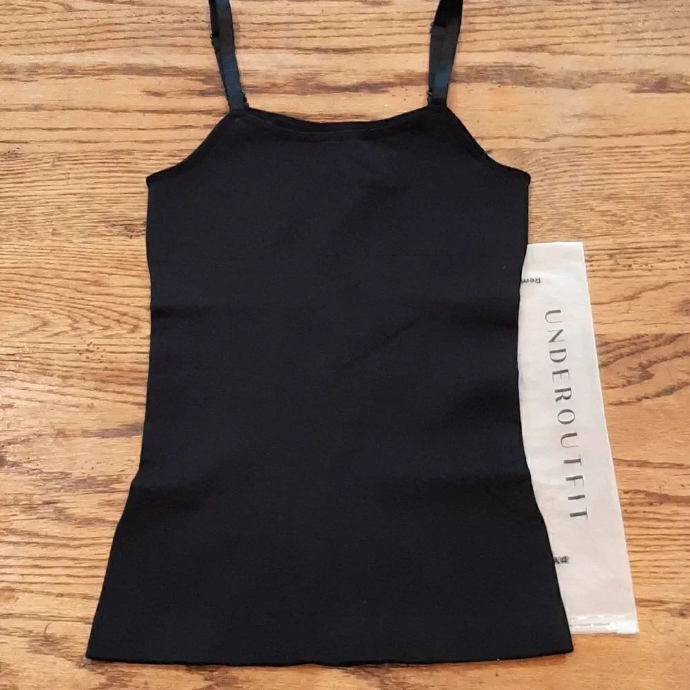 UNDEROUTFIT Small Black Shaping Cami with Adjustable Straps